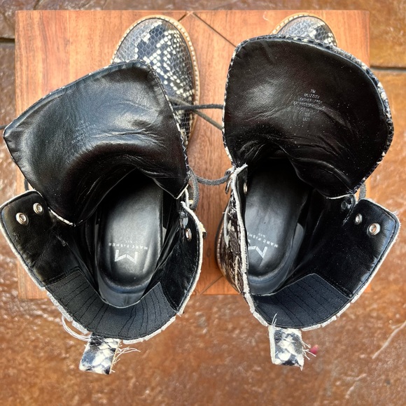 Marc Fisher LTD “Lizzie” leather combat boots- like new! Sz 7 - Picture 6 of 7
